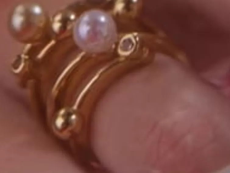 Anillos Dorados | Majorica Anillo Cercle Dorado