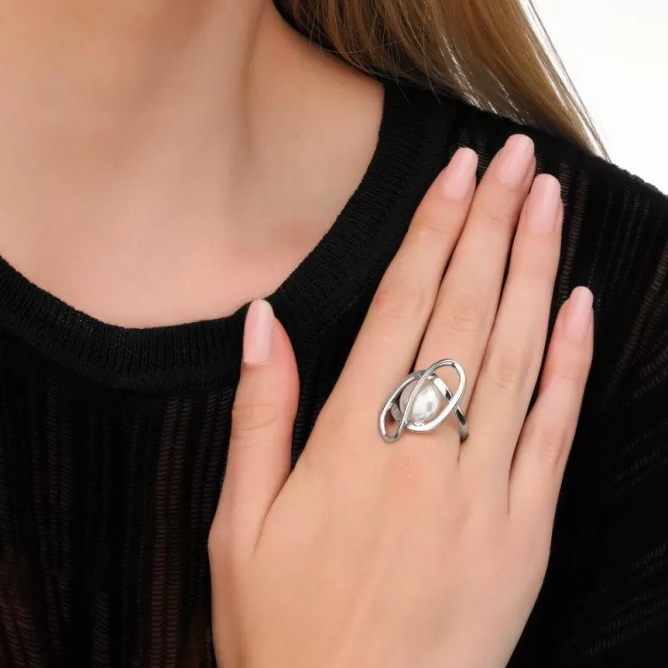 Anillos Plata | Majorica Anillo Corcega