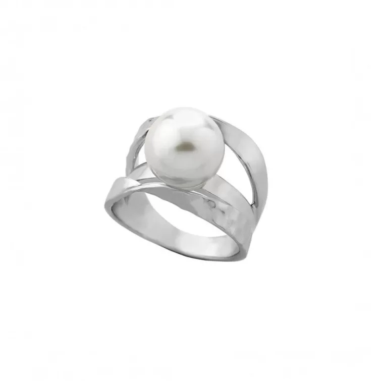 Anillos Plata | Majorica Anillo Planet Con Perla Blanca 12Mm
