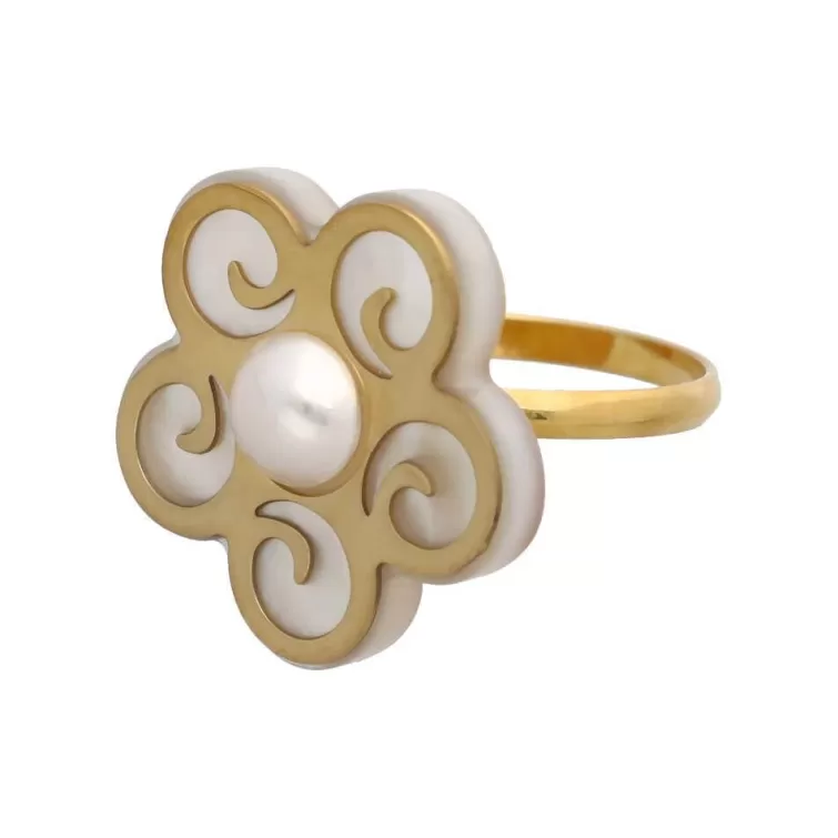 Anillos Grandes | Majorica Anillo Roxana Pequeno Con Madreperla