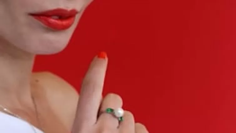 Anillos Medianos | Majorica Anillo Selene Plata Con Perla Y Circonitas Verde Esmeralda