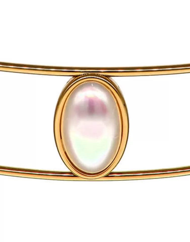 Gargantillas De Perlas | Majorica Choker Symi Dorado Con Perlas Blancas
