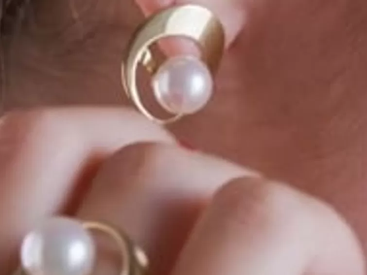 Colgantes Con Cadena | Majorica Colgante Con Perla Petra En Acero Dorado