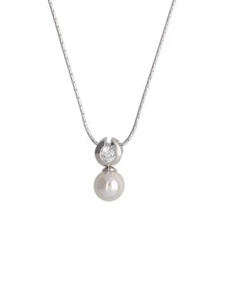 Colgantes Con Cadena | Majorica Colgante Exquisite Perla 10Mm