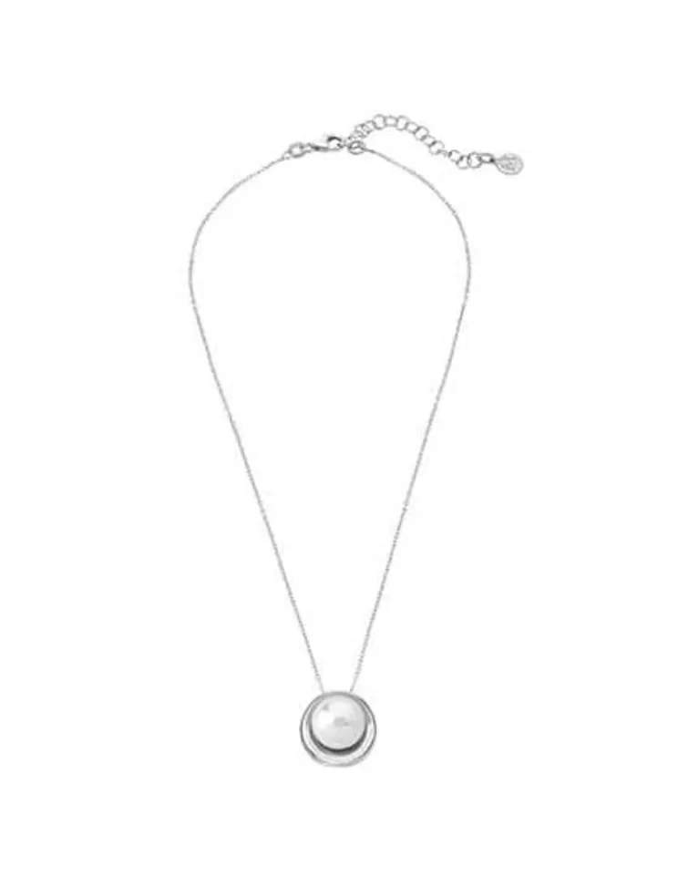 Colgantes Con Cadena | Majorica Colgante Margot Plateado