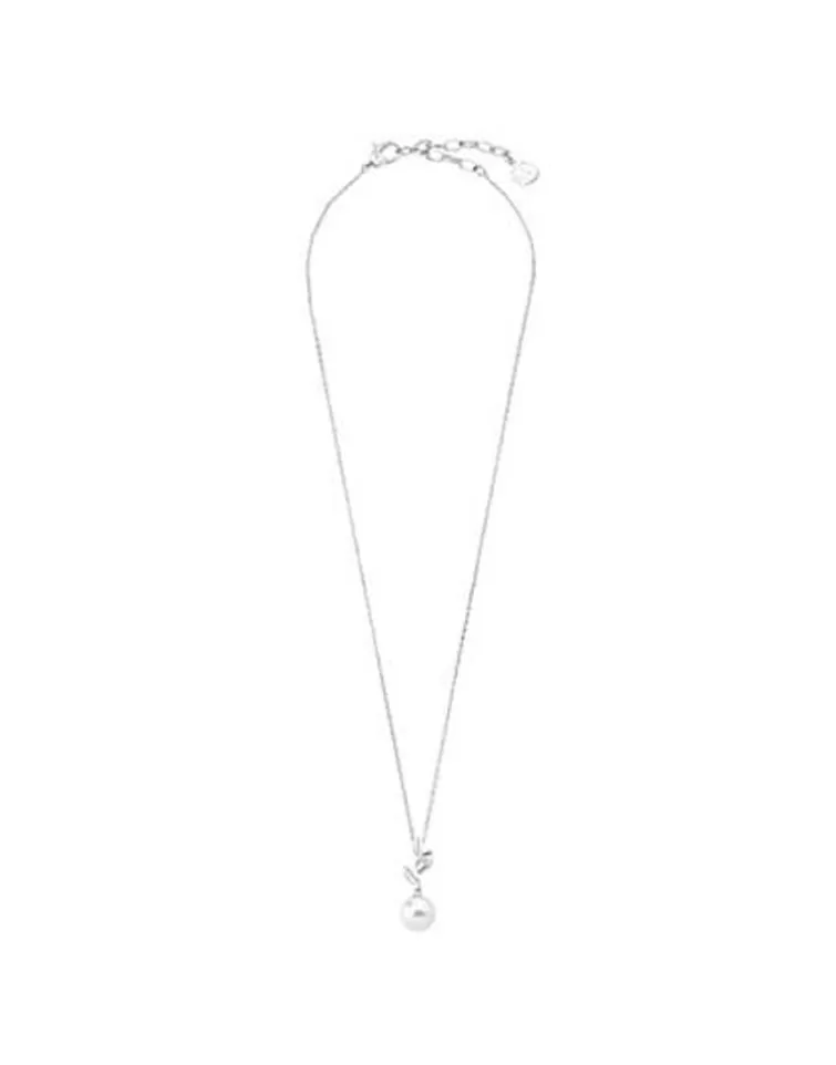 Colgantes Con Cadena | Majorica Colgante Selene Plata