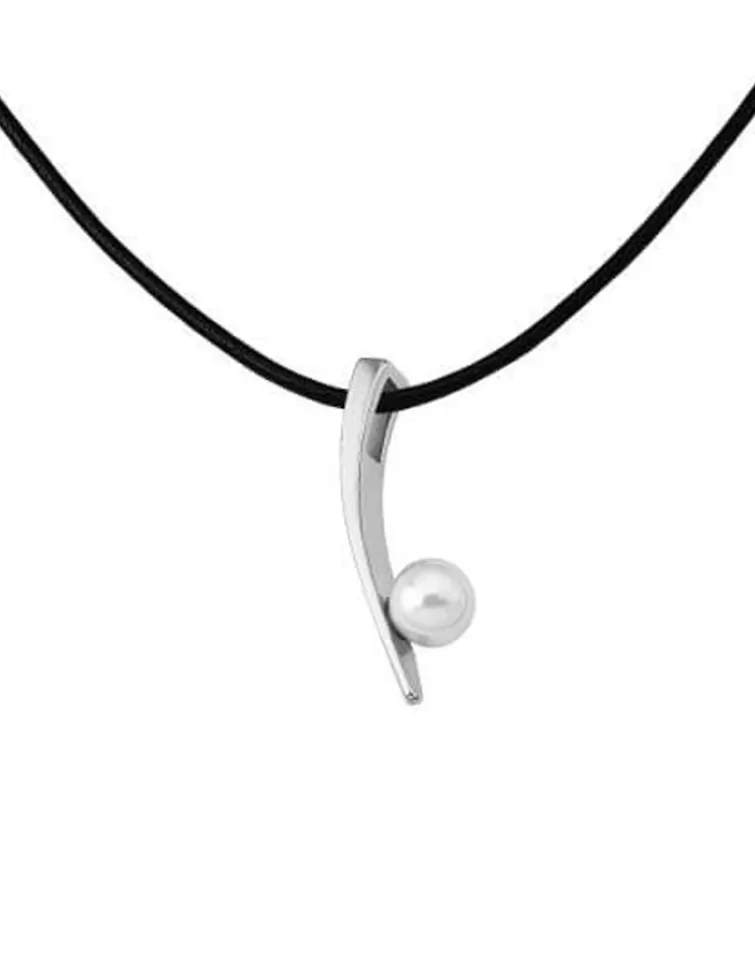 Collares De Cuero | Majorica Colgante Silfide Acero