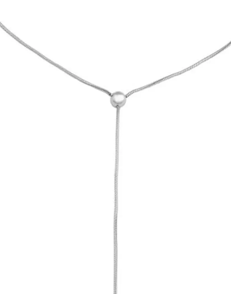 Cadenas Con Perlas | Majorica Collar Aura Ajustable De Acero Perla Nuage