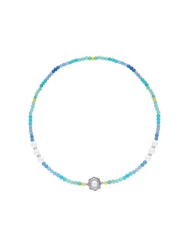 Collares Con Piedras | Majorica Collar Color Pop Sea Con Piedras Degrade Y Perlas Blancas