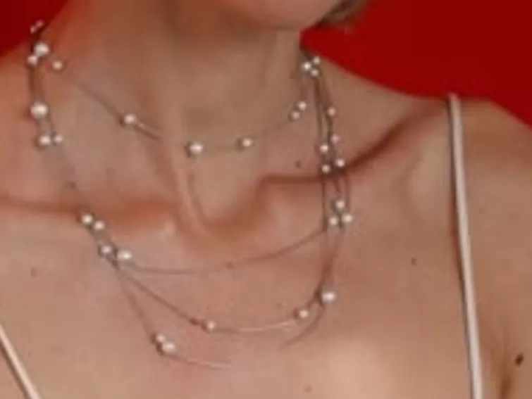 Collares De Perlas Largos | Majorica Collar Dangle Encadenado Con Perlas Redondas 160Cm