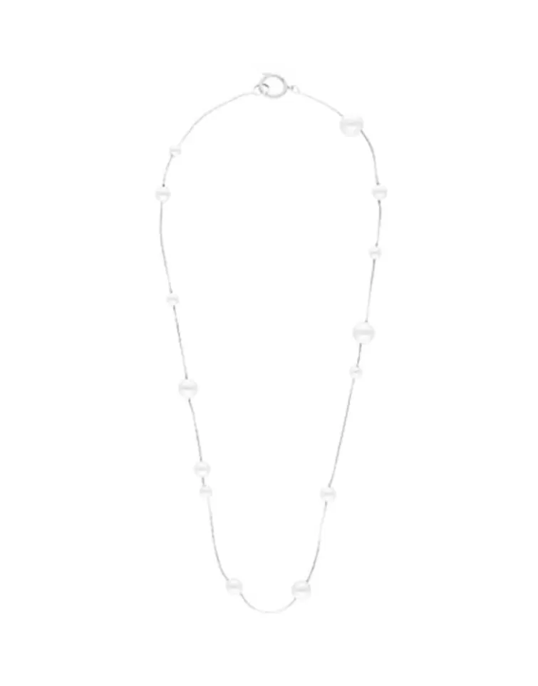 Collares Para Boda | Majorica Collar Dangle Encadenado Con Perlas Redondas 40Cm