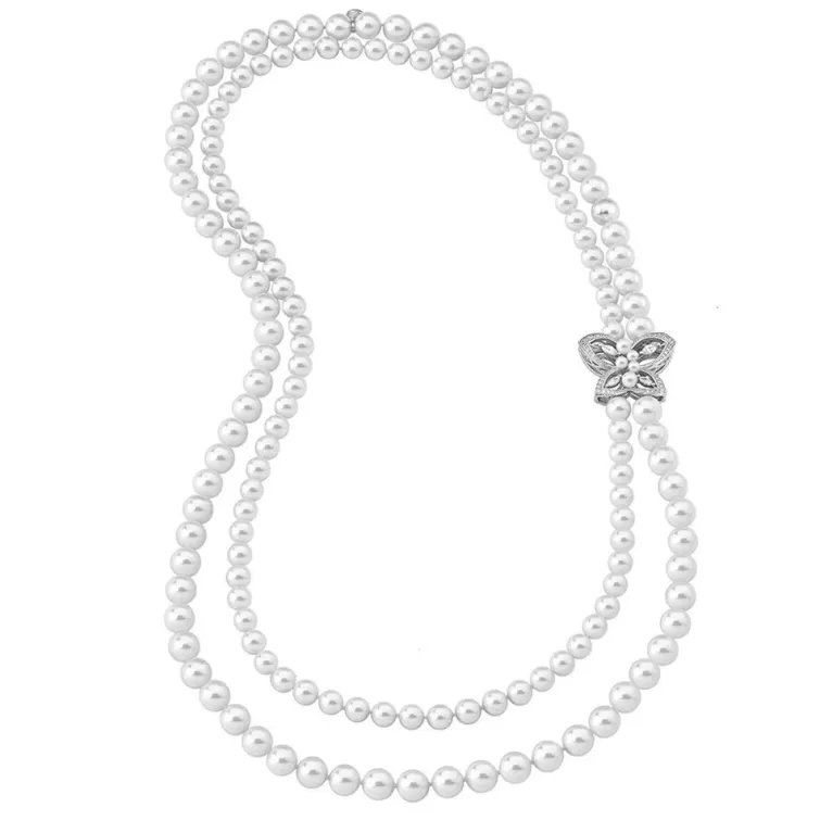 Collares Para Boda | Majorica Collar Danzarina Mariposa