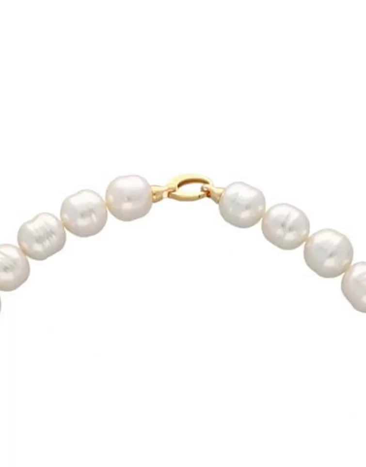 Collares De Perlas Largos | Majorica Collar De Perlas Barrocas Lyra 14Mm 42Cm