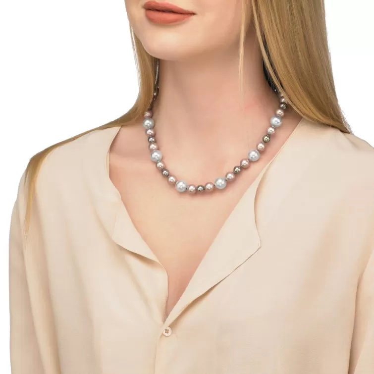 Collares De Perlas Largos | Majorica Collar De Perlas Multicolor Estela 46Cm