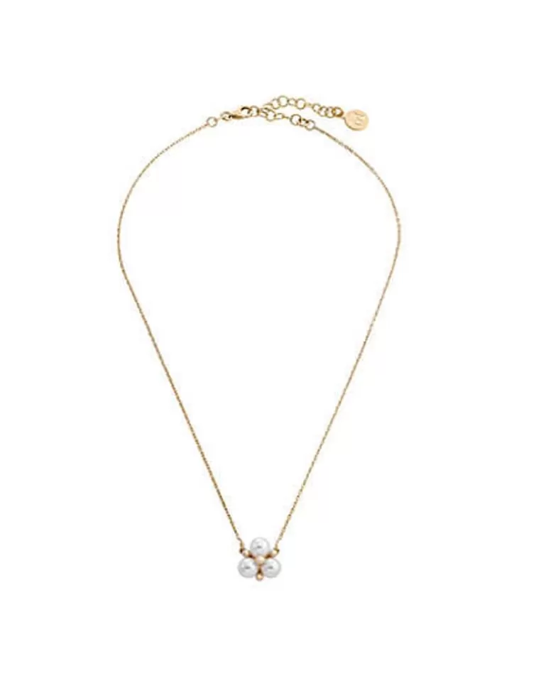 Colgantes Con Cadena | Majorica Collar Dorado Vega