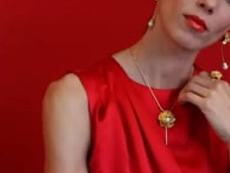 Collares Dorados | Majorica Collar Encadenado Clavelina Con Perlas Blancas