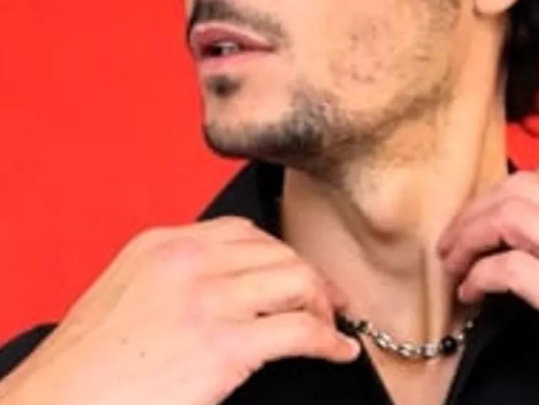 Collares Hombre | Majorica Collar Encadenado Sailor En Acero Con Perlas Negras