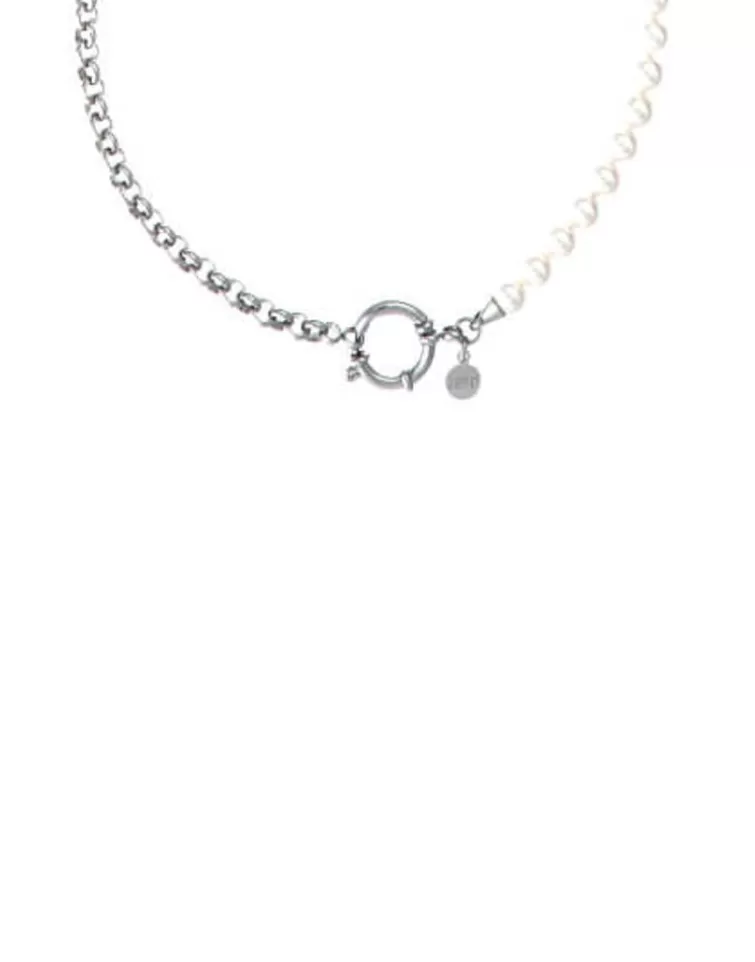 Collares De Perlas Largos | Majorica Collar Ibiza Combinado Perlas Y Acero 70Cm
