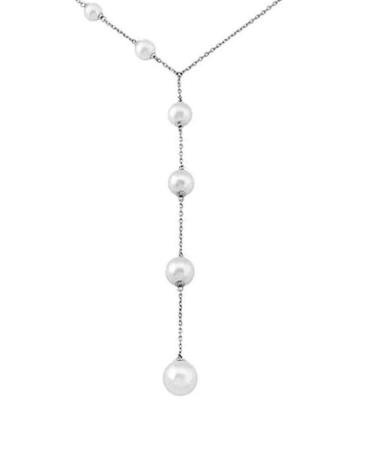 Cadenas Con Perlas | Majorica Collar Ilusion Encadenado