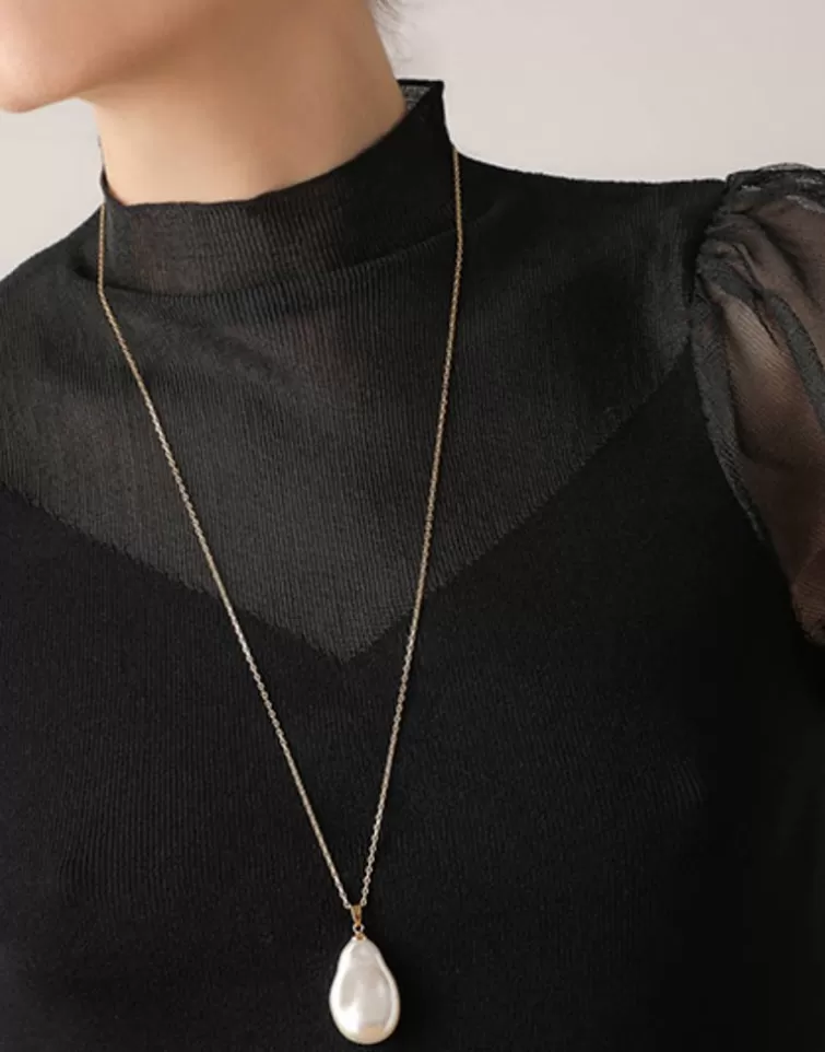 Colgantes Con Cadena | Majorica Collar Keila Con Perla Salvaje