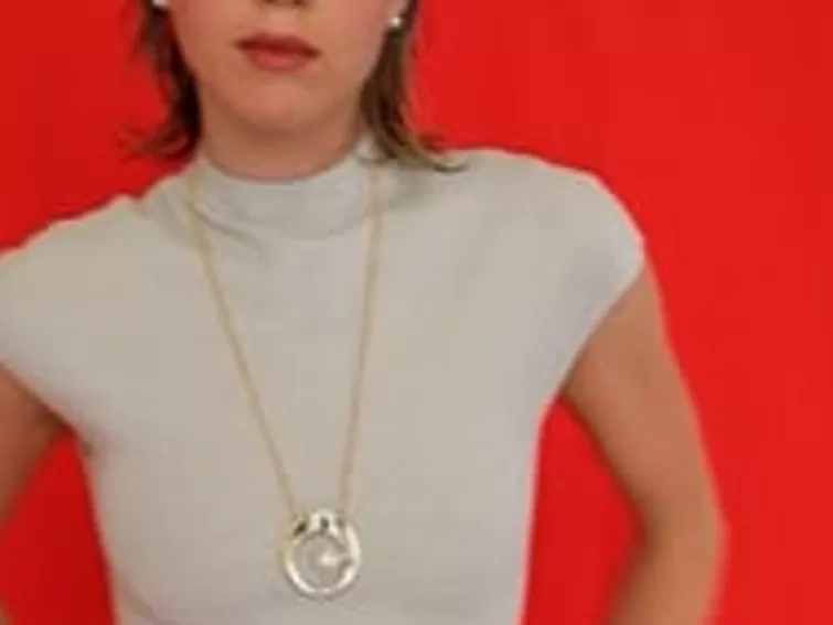 Colgantes Con Cadena | Majorica Collar Petra En Acero Dorado Con Colgante Xl