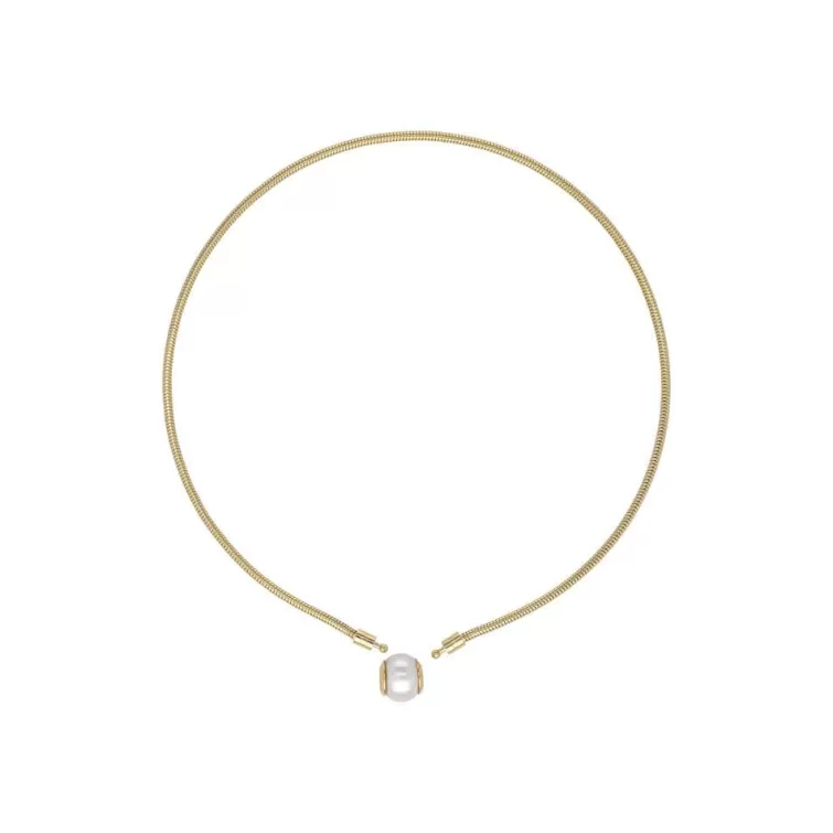 Colgante Multiusos | Majorica Collar Zindis Dorado 40Cm