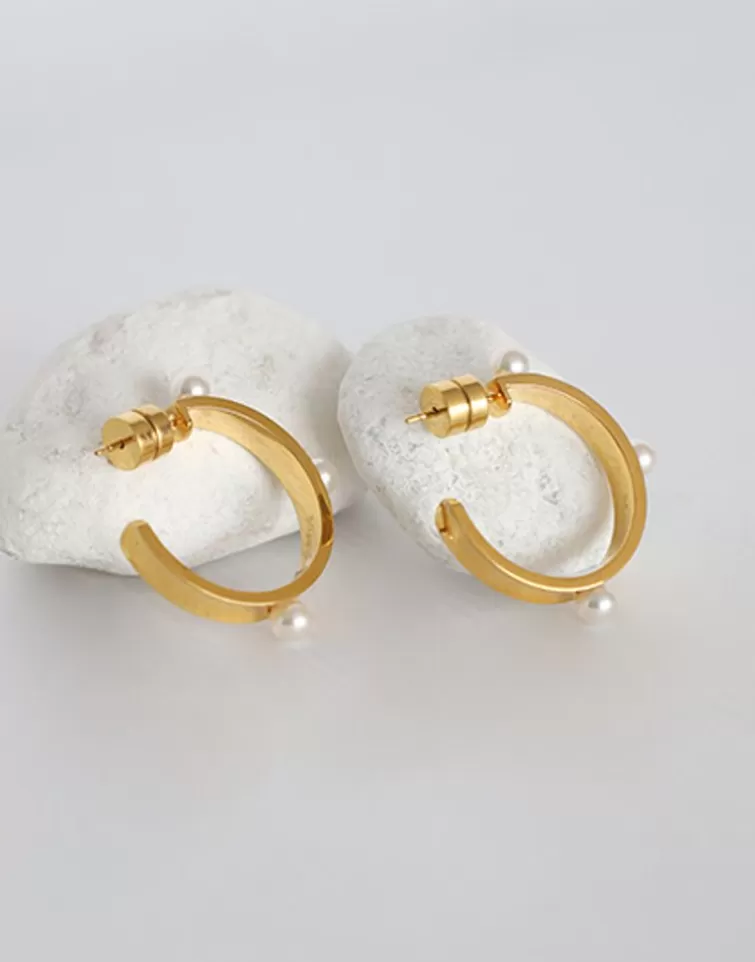 Pendientes De Aro Con Perlas | Majorica Pendientes Bejart