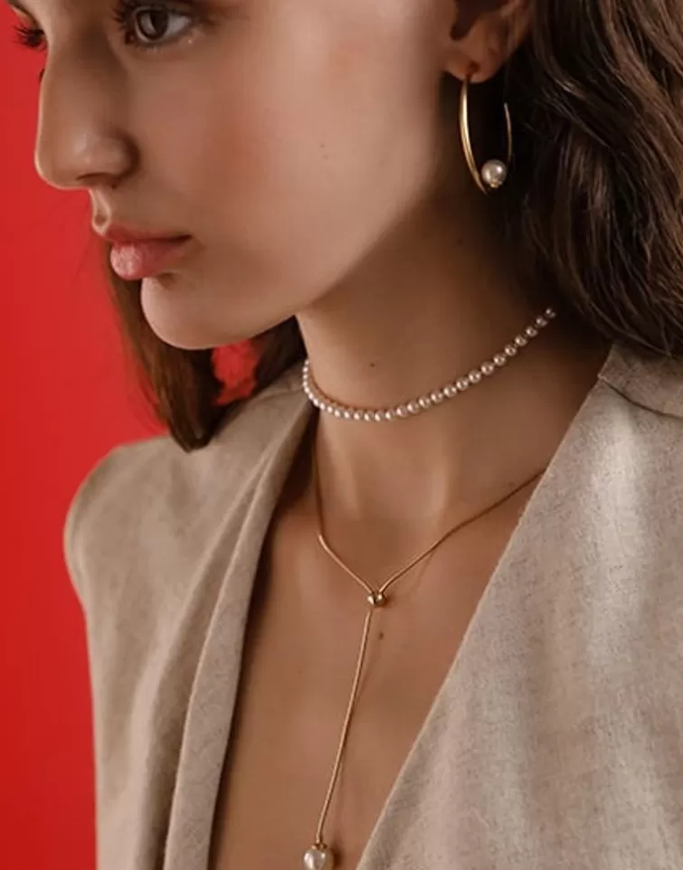 Pendientes De Aro Con Perlas | Majorica Pendientes De Aro Alba En Plata Dorada