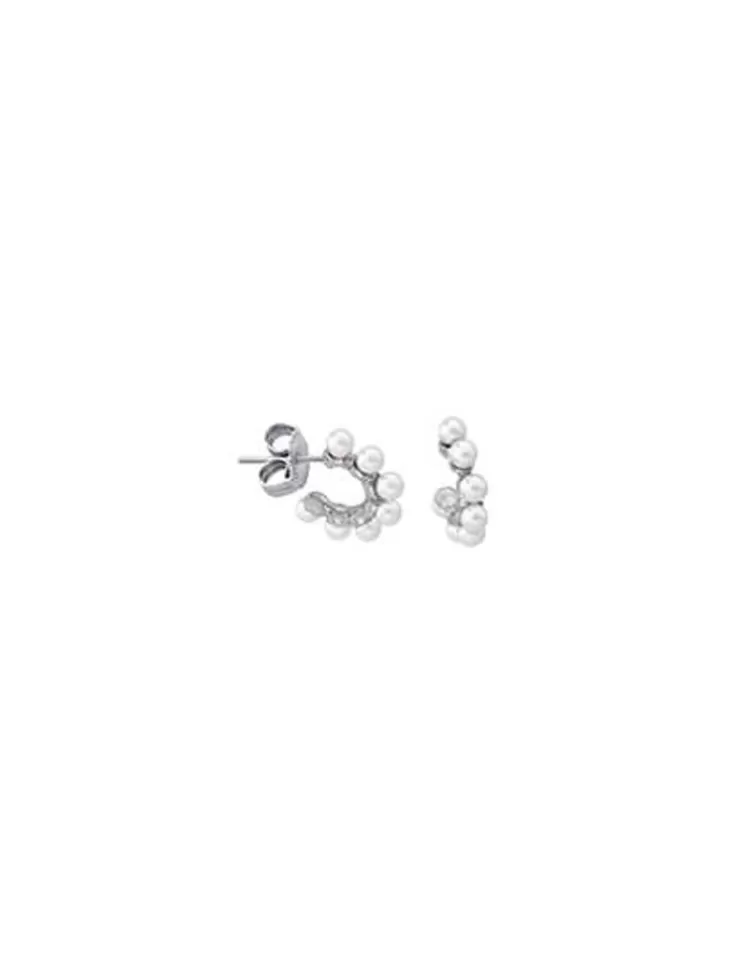 Pendientes De Aro Con Perlas | Majorica Pendientes De Aro Pequeno Ada Con Perlas
