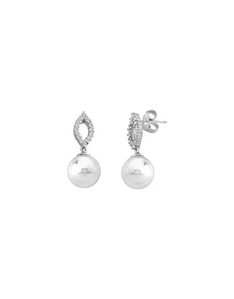 Pendientes De Perlas Largos | Majorica Pendientes Luna
