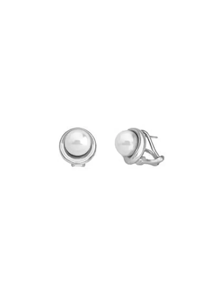 Pendientes Cortos | Majorica Pendientes Margot Plata