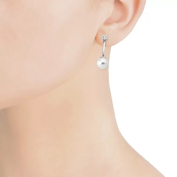 Pendientes De Perlas Largos | Majorica Pendientes Meissa