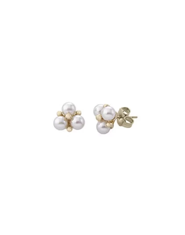 Pendientes Cortos | Majorica Pendientes Vega Dorados