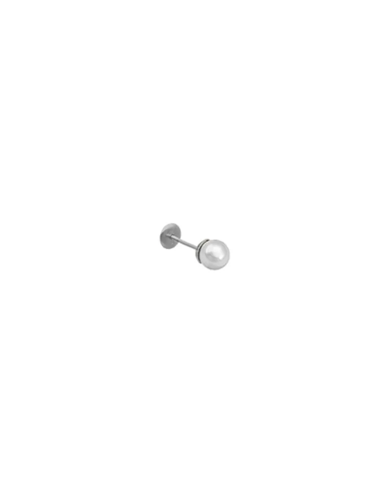 Piercings | Majorica Piercing Oreja Con Perla Blanca 5Mm Coleccion Cos