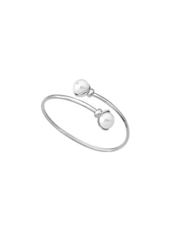 Brazaletes Rígidos | Majorica Pulsera Alina Perla Ligeramente Redonda