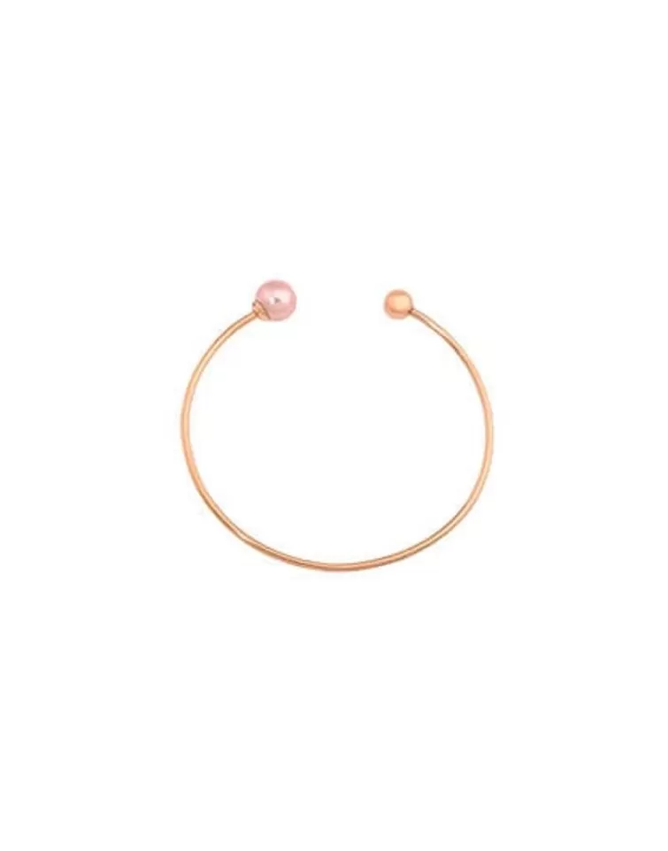 Brazaletes Rígidos | Majorica Pulsera Aura Rosada Pequena Perla Rosa