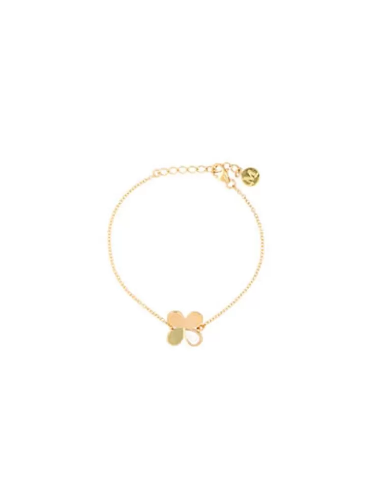 Pulseras Encadenadas | Majorica Pulsera Dorada Ayanti Con Detalle En Madreperla