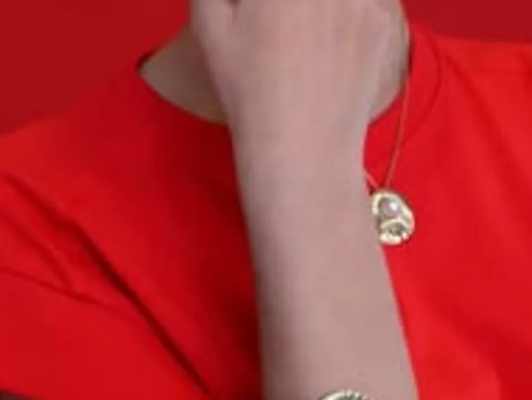 Brazaletes Rígidos | Majorica Pulsera Dorada Le Palm Con Perla Blanca