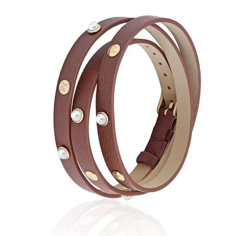 Pulseras Doradas | Majorica Pulsera Duato Marron