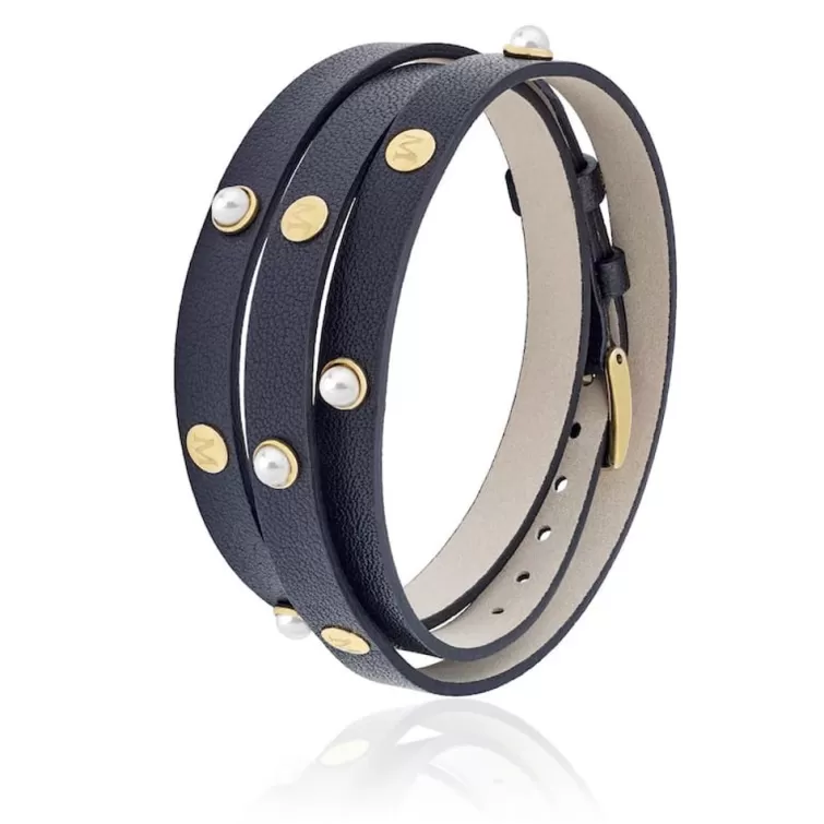 Pulseras Doradas | Majorica Pulsera Duato Negra