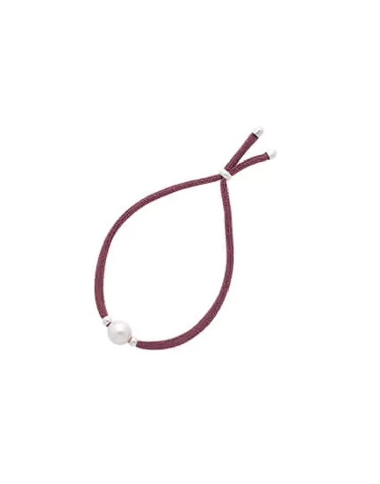 Pulseras Elásticas | Majorica Pulsera Elastica Ajustable Sifnos Magenta Con Perla