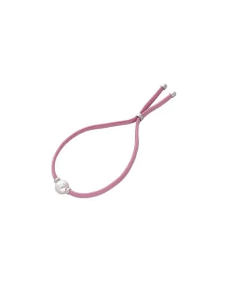 Pulseras Elásticas | Majorica Pulsera Elastica Sifnos Lila Con Perla