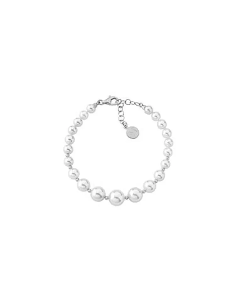 Pulseras Plata | Majorica Pulsera Lyra 6/10Mm Plata