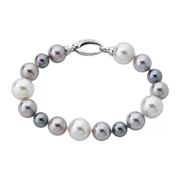 Pulseras Plata | Majorica Pulsera Perlas Multicolor Estela