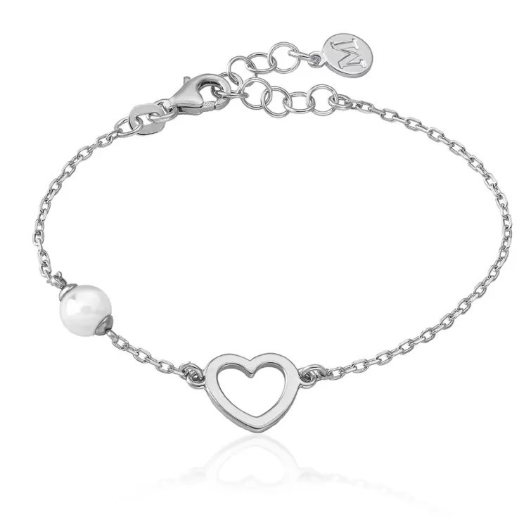Pulseras Encadenadas | Majorica Pulsera Pure Love Plata