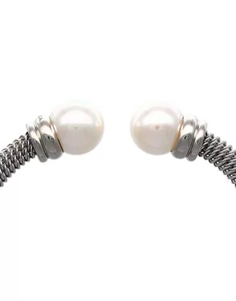 Brazaletes Rígidos | Majorica Pulsera Tender Perla Blanca
